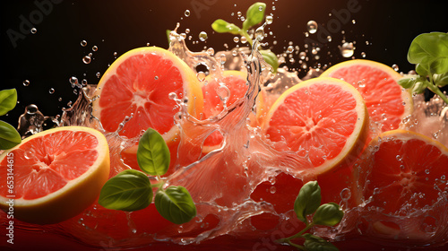 Grapefruit background