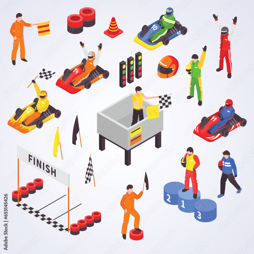 carting isometric elements collection carting isometric elements collection