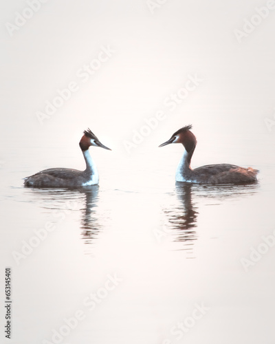 great crested grebe, uk