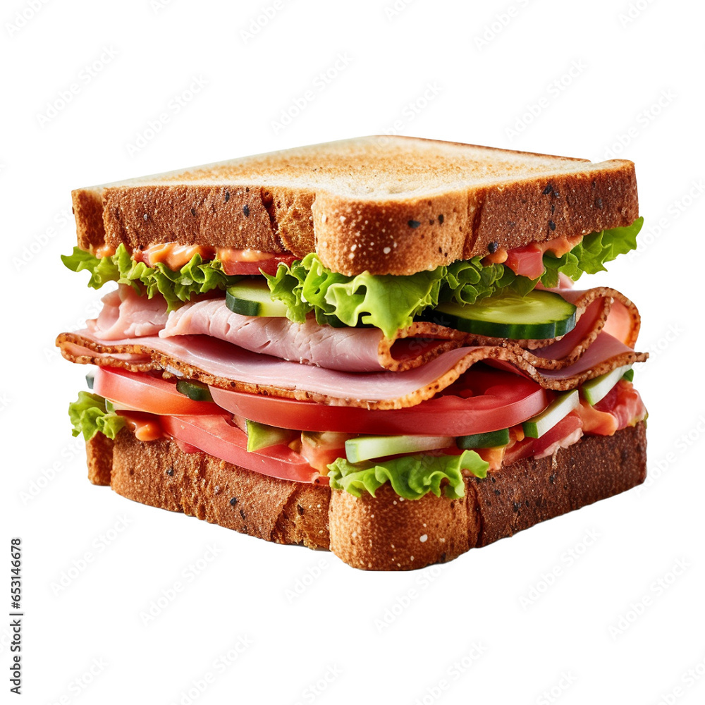 Grilled Sandwich and cream cheese on transparent background Grilled Sandwich and cream cheese on transparent background