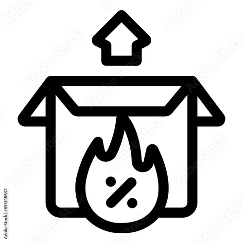 Unboxing Line Icon