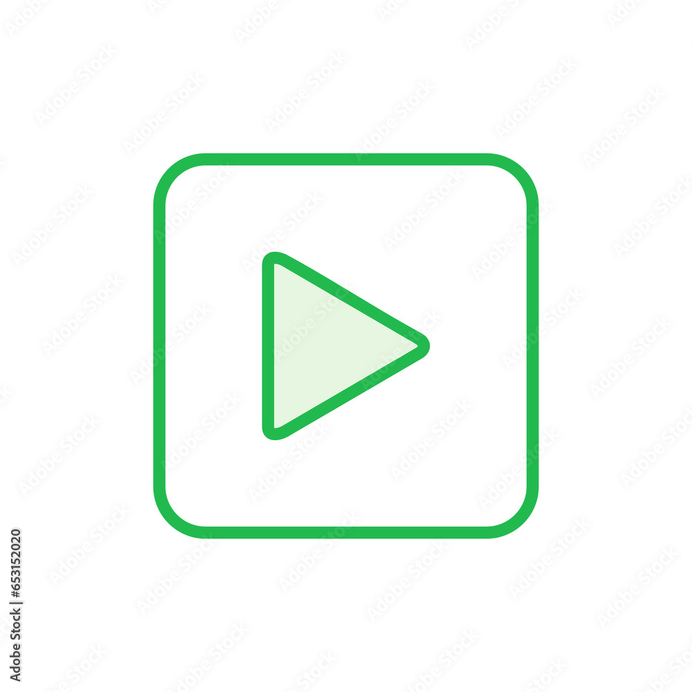 Play Icon set. Play button vector icon Play Icon set. Play button vector icon
