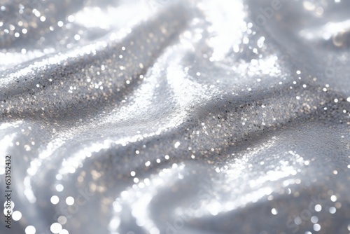 Background of silver sequins © Julia Jones