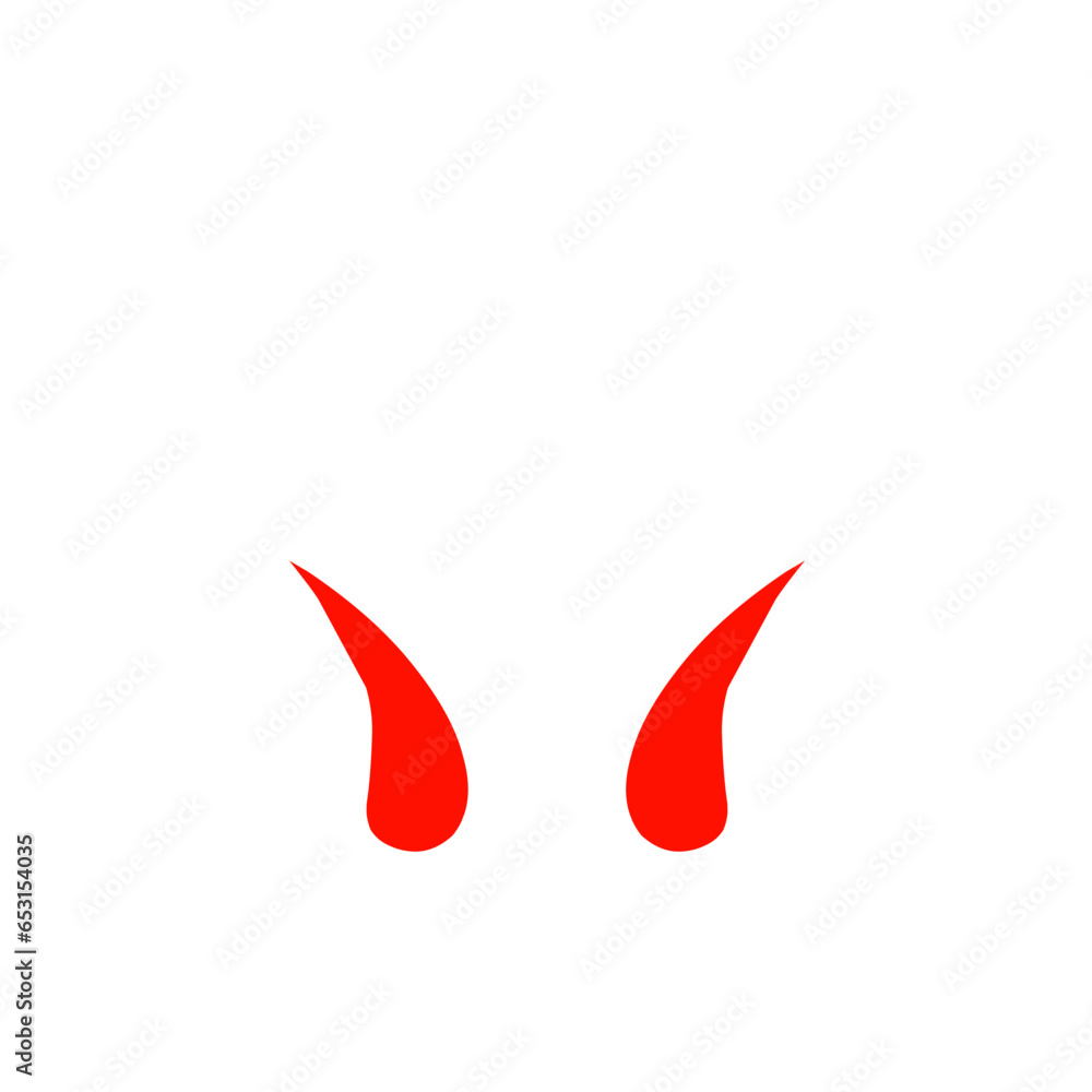 Red Devil Horn Vector Red Devil Horn Vector