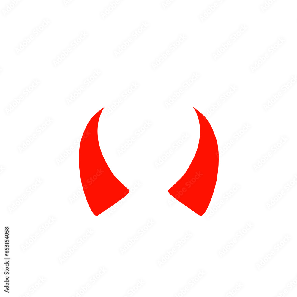Red Devil Horn Vector Red Devil Horn Vector
