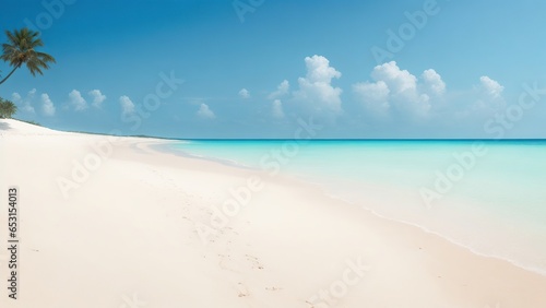 beach with palm trees © Sudar