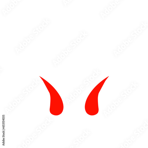 Red Devil Horn Vector 