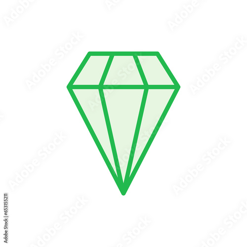 Diamond icon set. diamond gems vector icon.