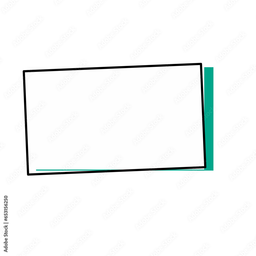 Square Flat Line Frame Square Flat Line Frame