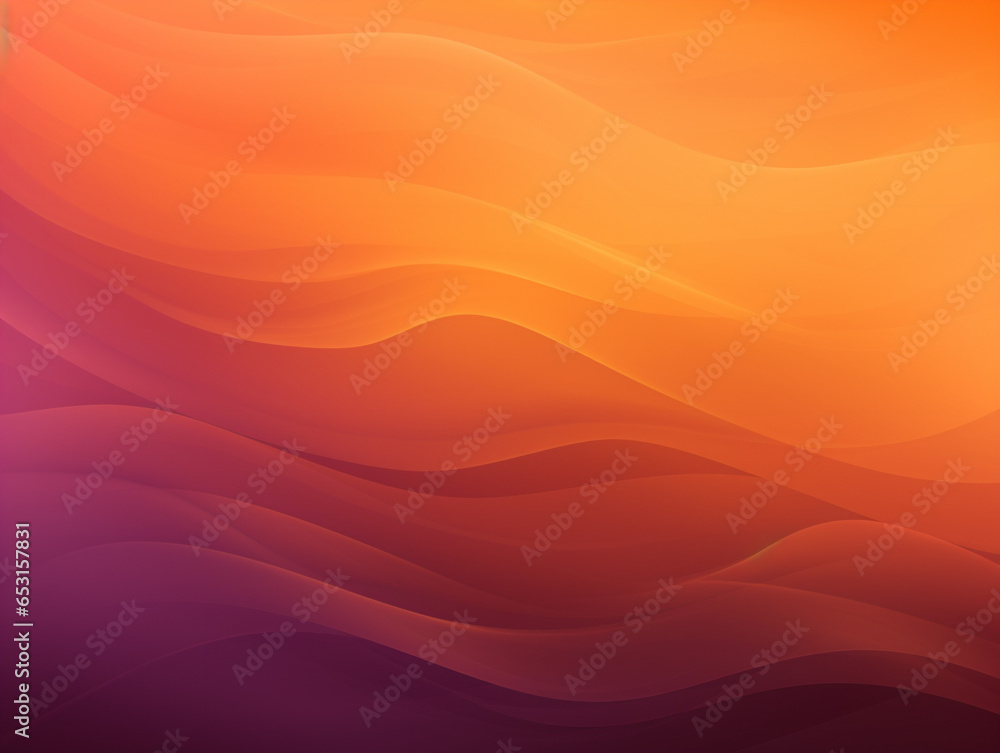 Fototapeta premium Dark orange and purple abstract texture gradient background with copy space for Halloween, Thanksgiving. Generative Ai