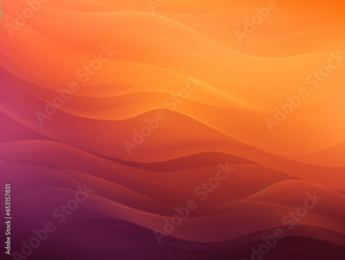 Dark orange and purple abstract texture gradient background with copy space for Halloween, Thanksgiving. Generative Ai