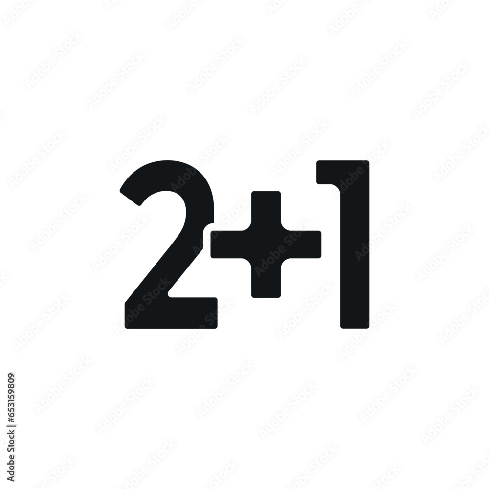 Addition. Math simple glyph icon. Vector solid isolated black illustration.