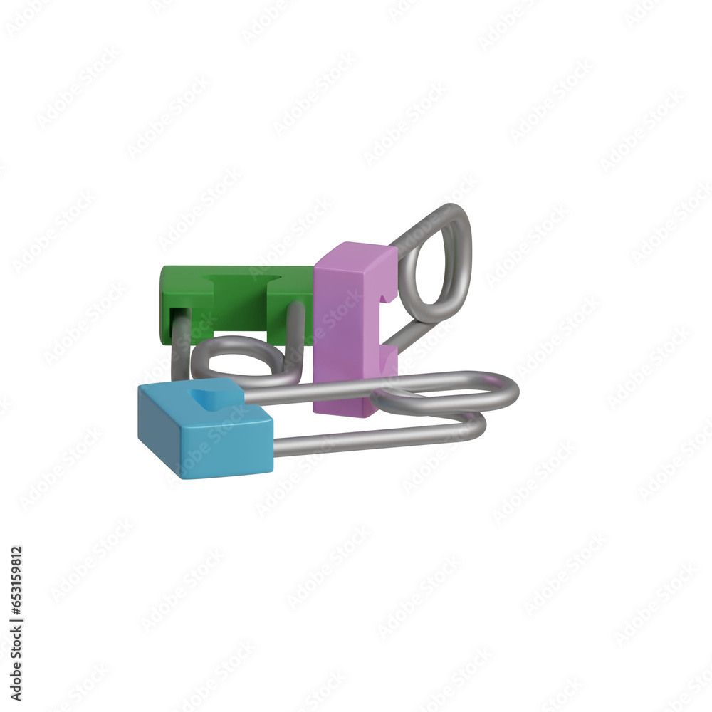 3d rendered diaper pins perfect for baby product design project 3d rendered diaper pins perfect for baby product design project