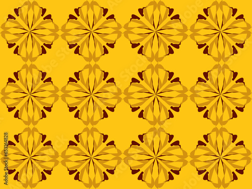 Wallpaper Mural seamless pattern with flowers Torontodigital.ca