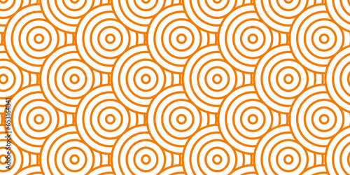 Abstract pattern with circles. Seamless geometric swirl spiral pattern and abstract circle wave lines. Ornament circle overlapping background. Colorful element line pattern.