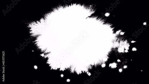 Wallpaper Mural Random Ink spreads for transitions, ink 01 on transparent background Torontodigital.ca