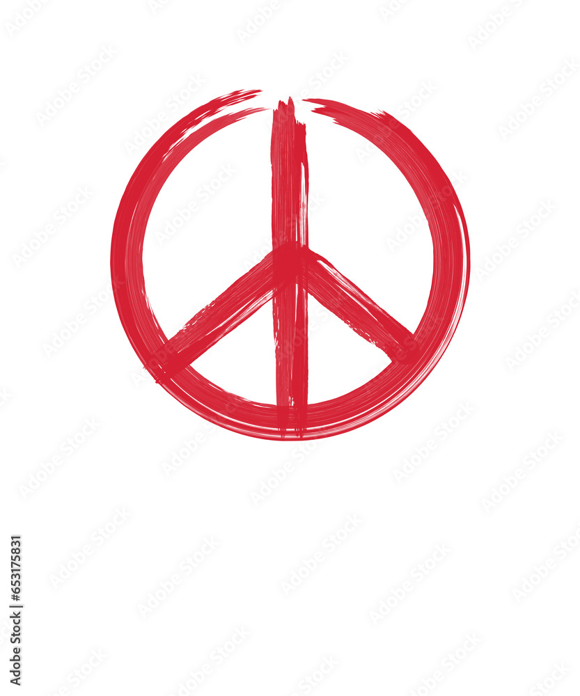 Peace Logo Symbol - Ölfarbe rot
Peace Logo Symbol - Ölfarbe rot