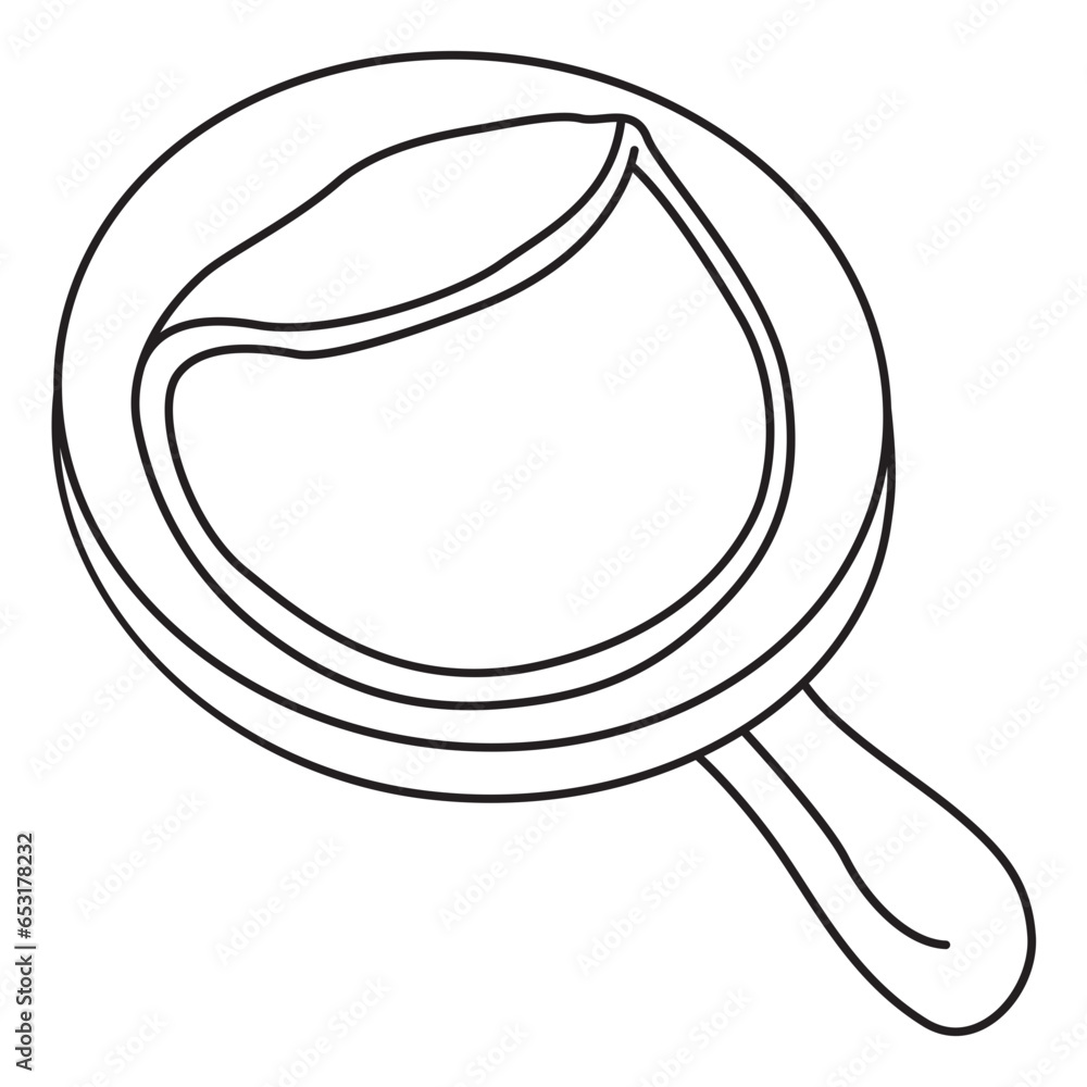 make pancakes in a pan icon illustration make pancakes in a pan icon illustration