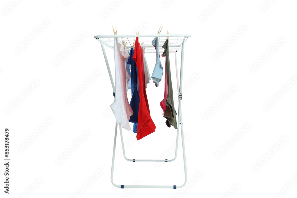 PNG clothes dryer isolated on white background. PNG clothes dryer isolated on white background.