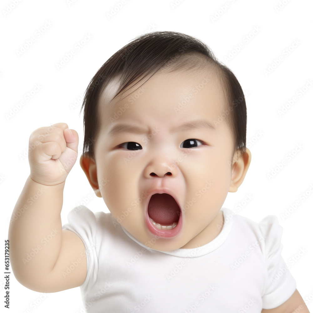 Cute baby giving a funny facial express and gesture Cute baby giving a funny facial express and gesture