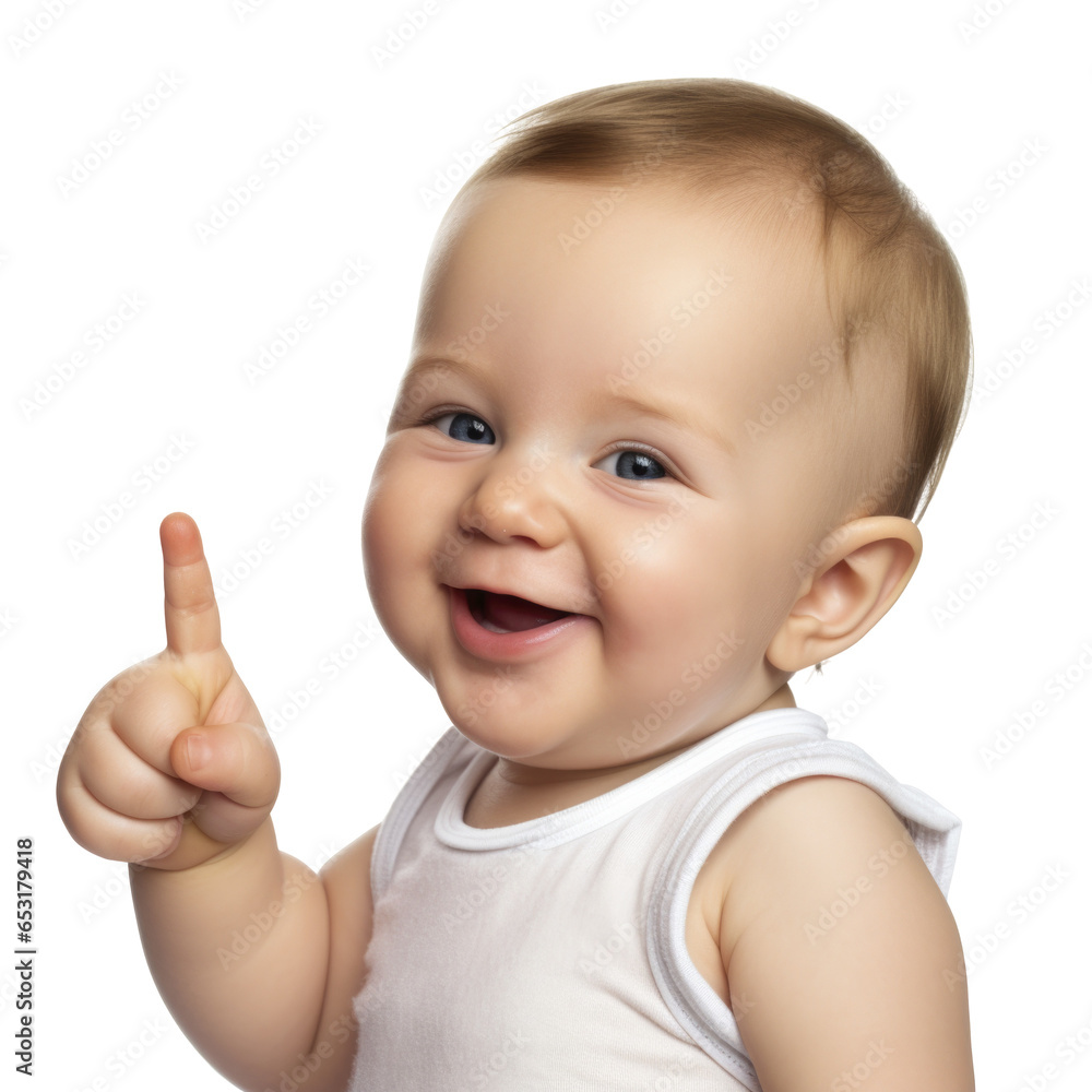 Cute baby giving a funny facial express and gesture Cute baby giving a funny facial express and gesture