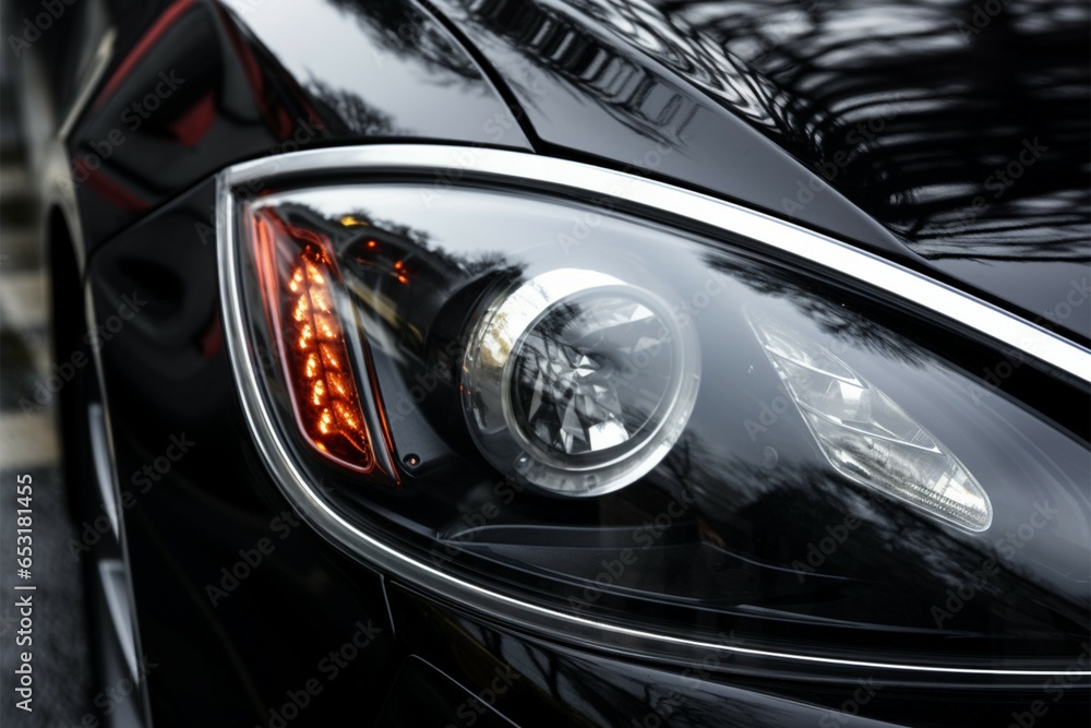 Exquisite car headlight, a testament to luxury and sophistication