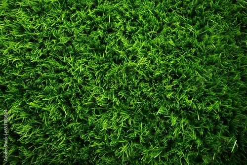 Verdant green grass from above, a soothing and natural sight