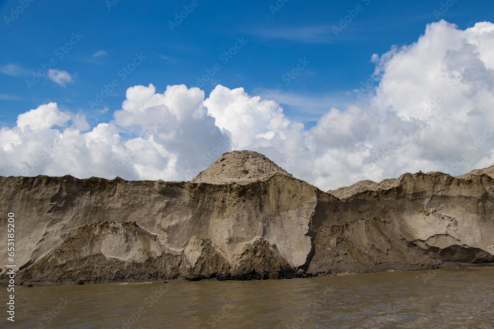 Padma riverbank erosion photography
