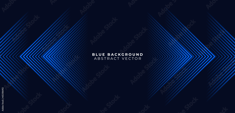 Abstract futuristic technology lines background with overlapping blue light effects. Very suitable for poster, banner, cover, landing page, advertisement, wallpaper, etc.	 - obrazy, fototapety, plakaty 