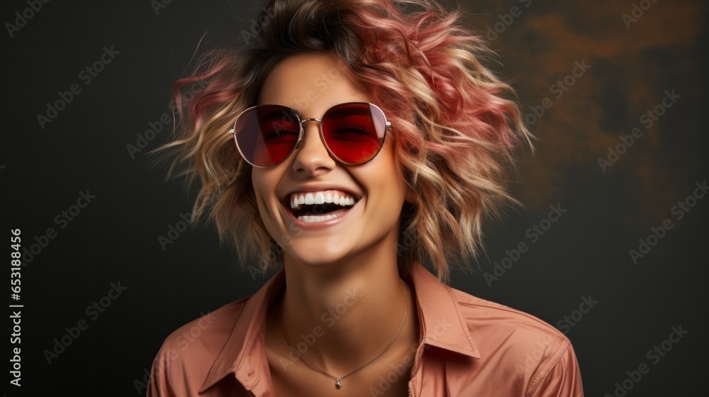 glamour stylish fashion and colour glasses make up design costume beautiful woman studio shot on lolour background playful vibrant summer lifestyle fashion photo shoot with stylish woman,ai generate glamour stylish fashion and colour glasses make up design costume beautiful woman studio shot on lolour background playful vibrant summer lifestyle fashion photo shoot with stylish woman,ai generate