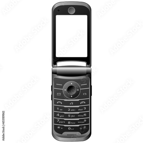flip phone illustration