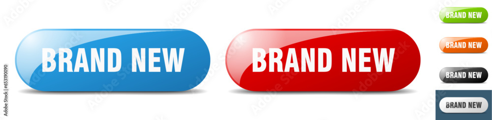 brand new button. key. sign. push button set brand new button. key. sign. push button set