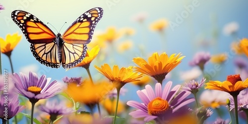 butterfly on a flower © MrAdobe