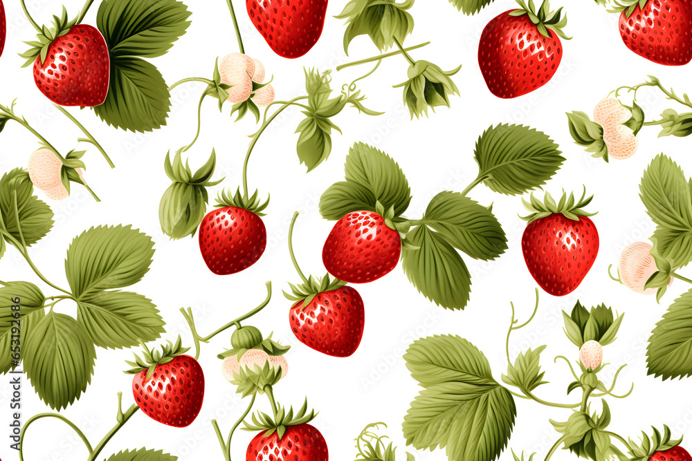 seamless pattern with strawberries seamless pattern with strawberries