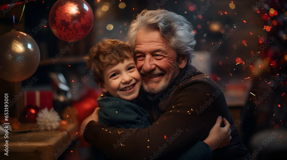 grandparent and grandchild hugging grandparent and grandchild hugging