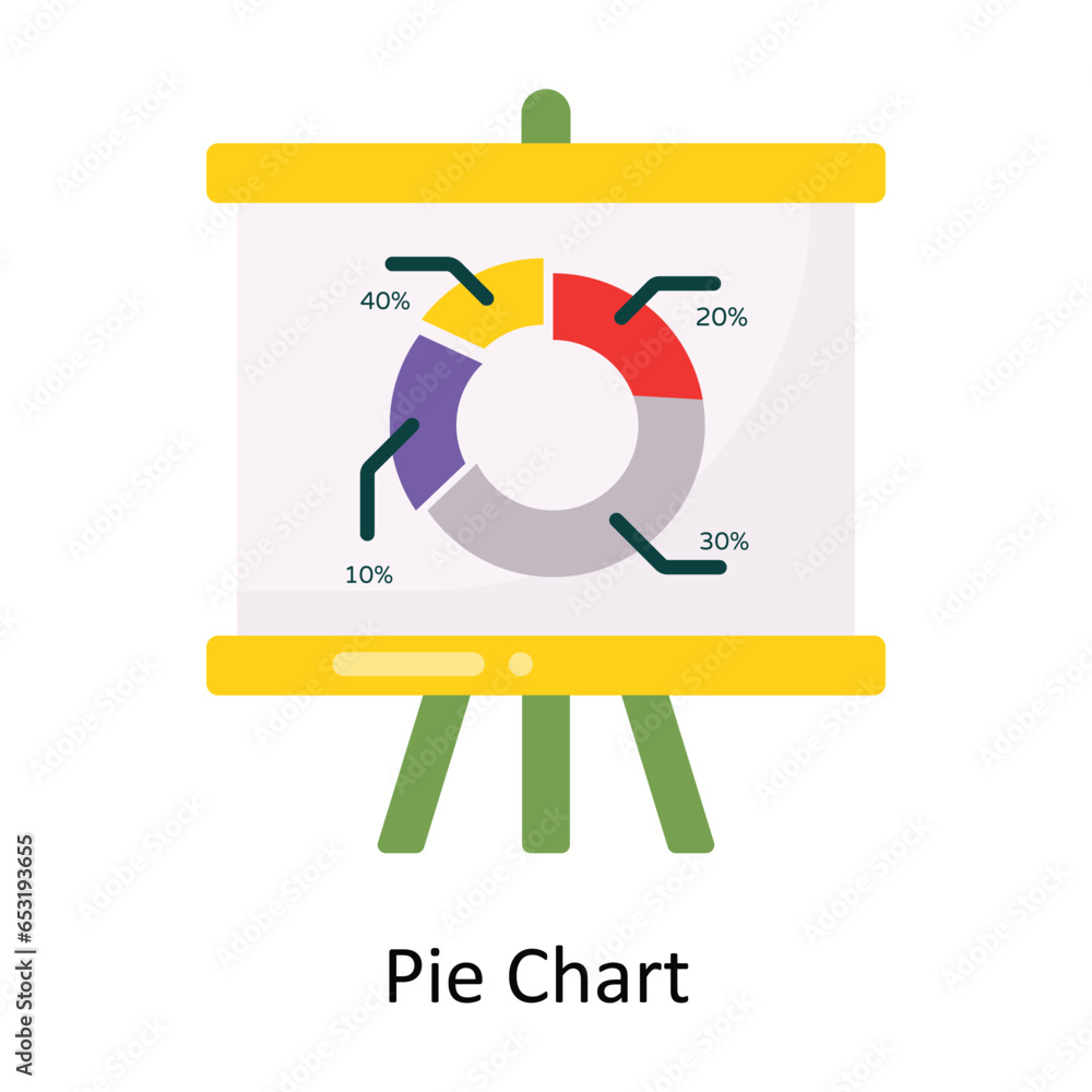 Pie Chart vector Flat Icon Design illustration. Symbol on White background EPS 10 File Pie Chart vector Flat Icon Design illustration. Symbol on White background EPS 10 File