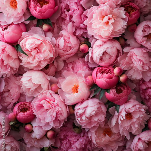 Beautiful flowers  peonies. Bouquet of pink peony background.