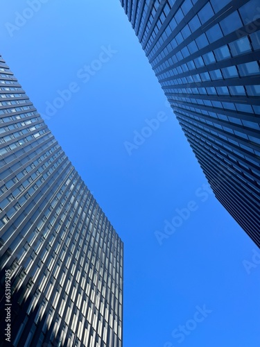 Modern buildings at the blue sky 