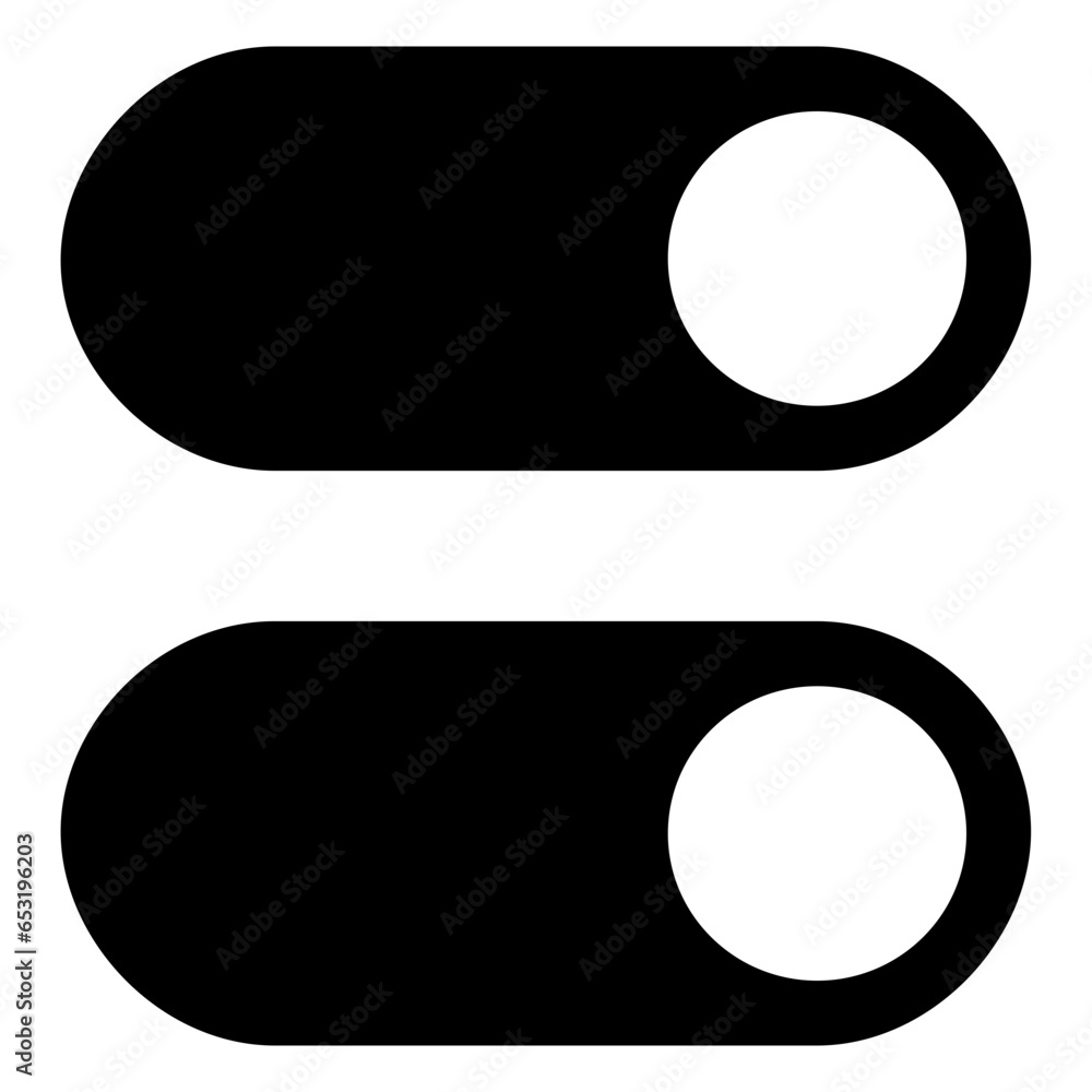 button on, button off, Push the Button, move the Button, Selector