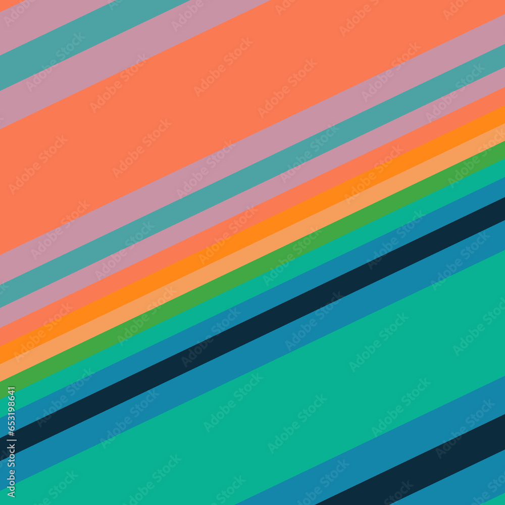 creative patterns and designs in bright neon coloured diagonal parallel lines and stripes
