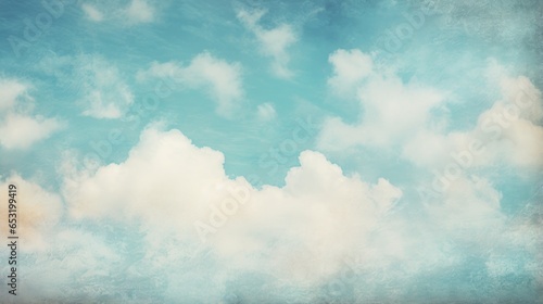 Blue sky and clouds painting background