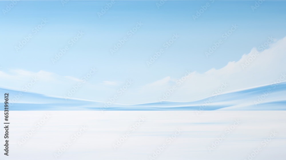 Obraz premium Blue sky with snow minimalist background