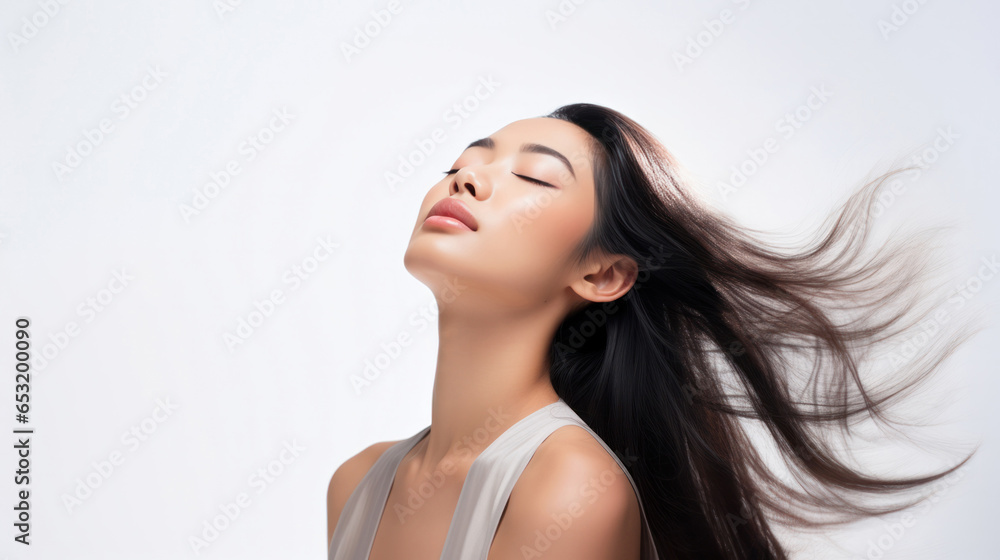 Natural Beauty from the East: Asian Model's Silky Hair for Cosmetics Brands Natural Beauty from the East: Asian Model's Silky Hair for Cosmetics Brands