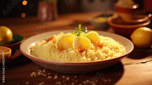 Cuscuz Brasil: Savoring the Original Dish of Couscous, a Typical and Flavorful Delight from the North and Northeast of Brazil in Brazilian Cuisine. photo