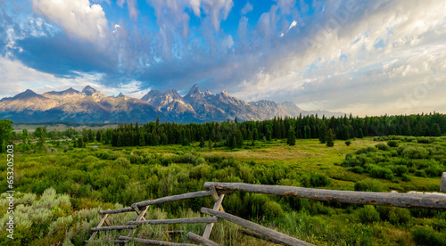 Grand Teton National Park plains and mountains, Jackson, Wyoming, United States of America