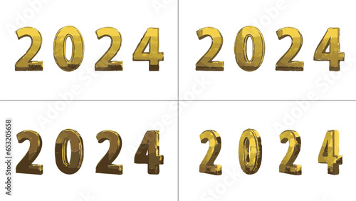 角度が変わっていく金色の2024