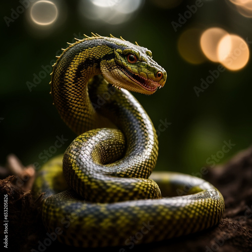 Dragon serpent vert photo