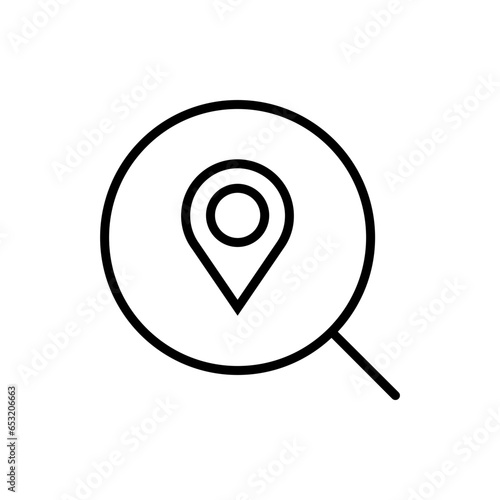 Loupe Search location Icon