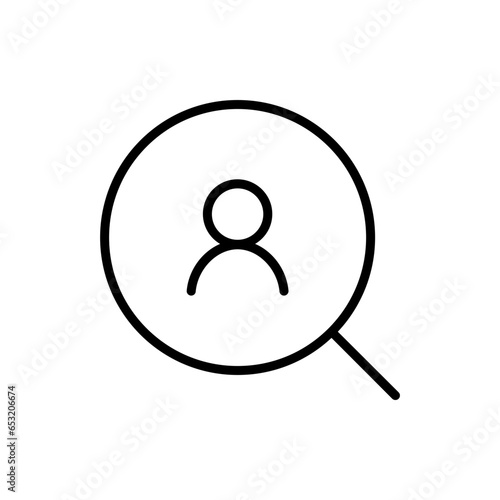 Loupe Search Profile picture Icon, avatar, user, Search account