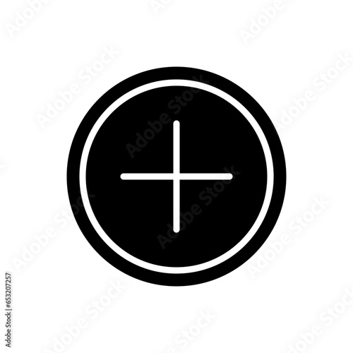 Add plus batton circle Icon photo